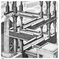 escher2 105 twon Waterfall detail Art A4 Photo Print