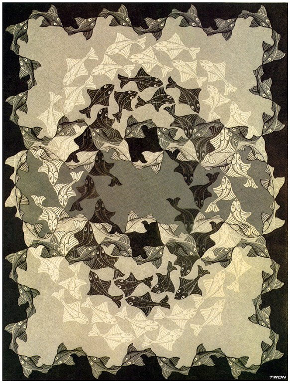 escher2 114 twon Art A4 Photo Print