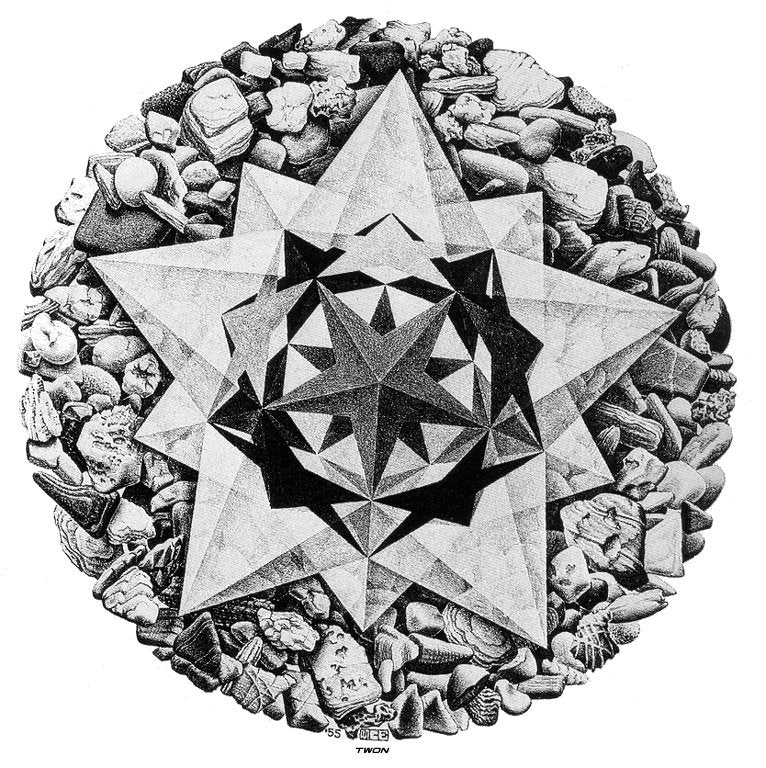 escher2 118 twon Art A4 Photo Print