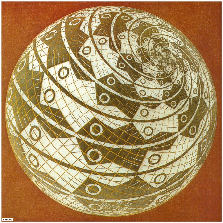 escher2 120 twon Art A4 Photo Print