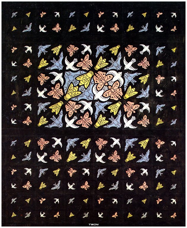 escher2 123 twon Art A4 Photo Print