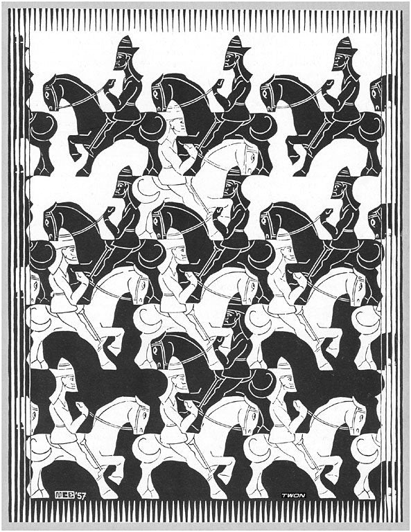 escher2 132 twon Art A4 Photo Print