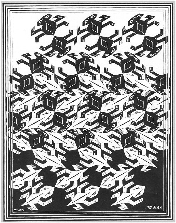 escher2 134 twon Art A4 Photo Print
