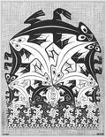 escher2 135 twon Art A4 Photo Print