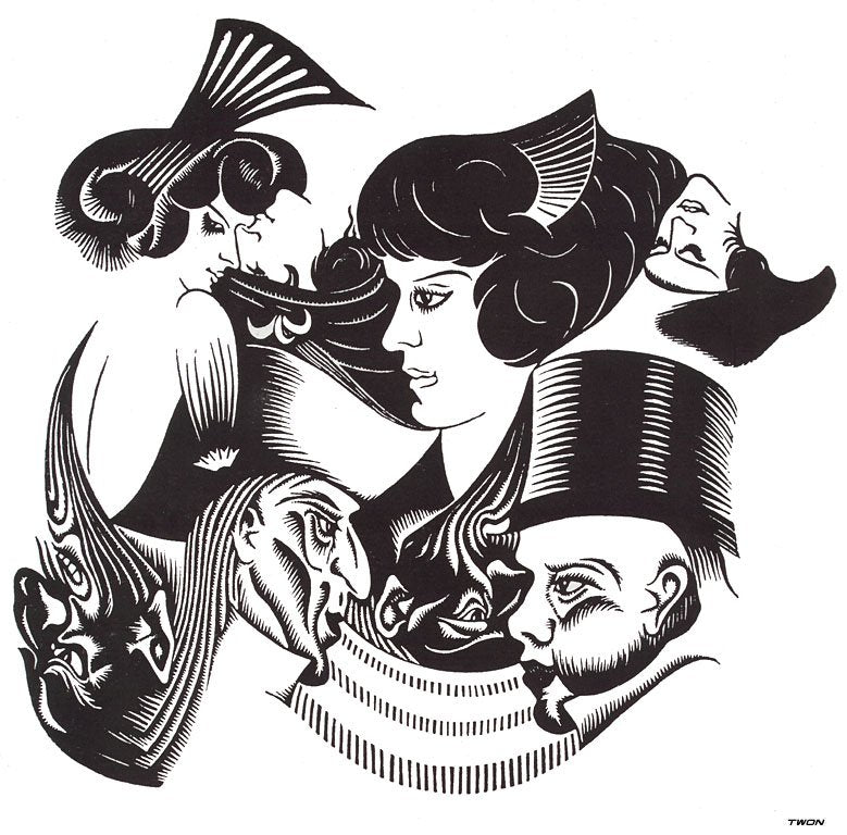 escher2 142 twon Eight Heads basic block Art A4 Photo Print