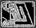 escher2 143 twon Eschers Father with Magnifying Glass Art A4 Photo Print