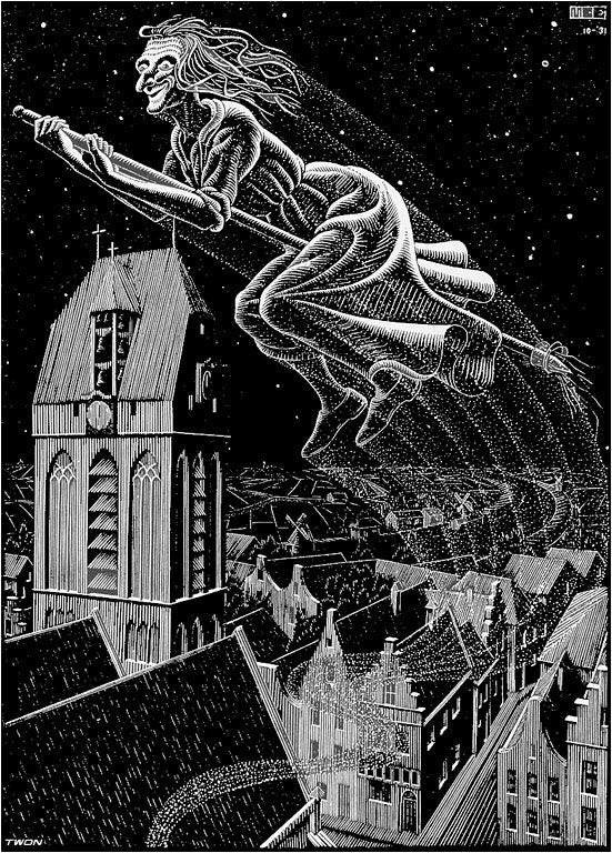 escher2 155 twon Scholastica Illustration page15 Art A4 Photo Print