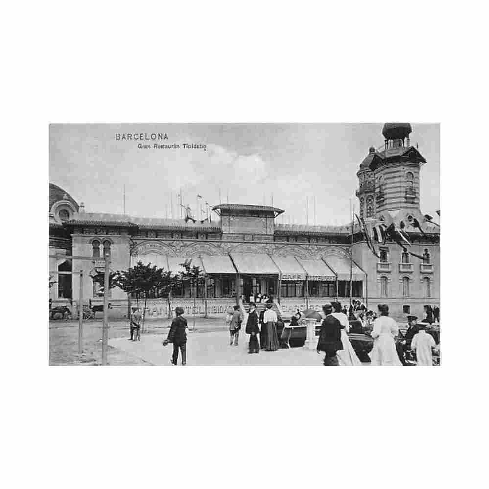 espana barcelona gran restauran tibidabo ed dr trenkler co bca 58 Vintage A4 Photo Print