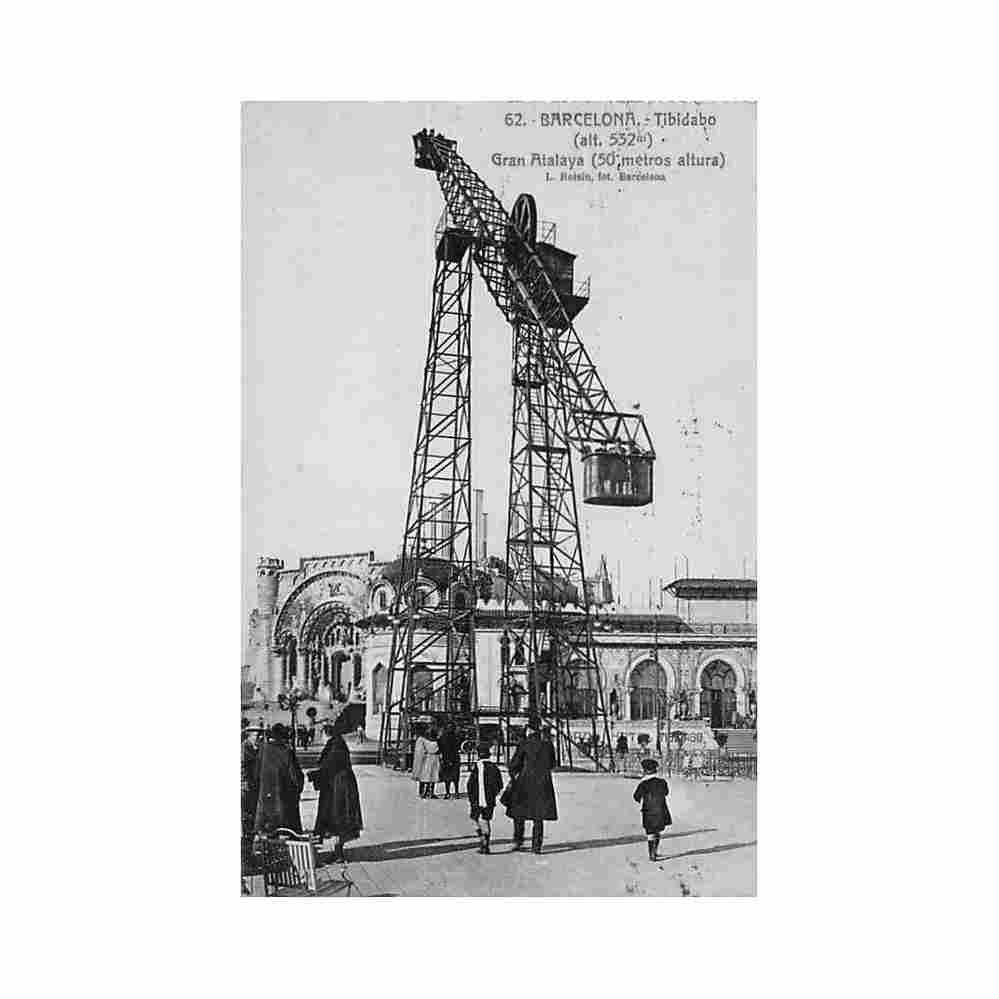 espana barcelona tibidabo gran atalaya ed l rosin 62 Vintage A4 Photo Print