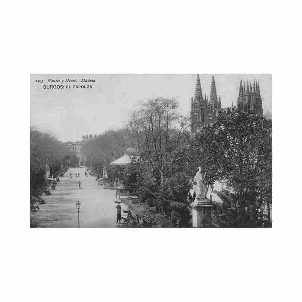 espana burgos castilla y leon el espolon ed hauser y menet 1405 Vintage A4 Photo Print