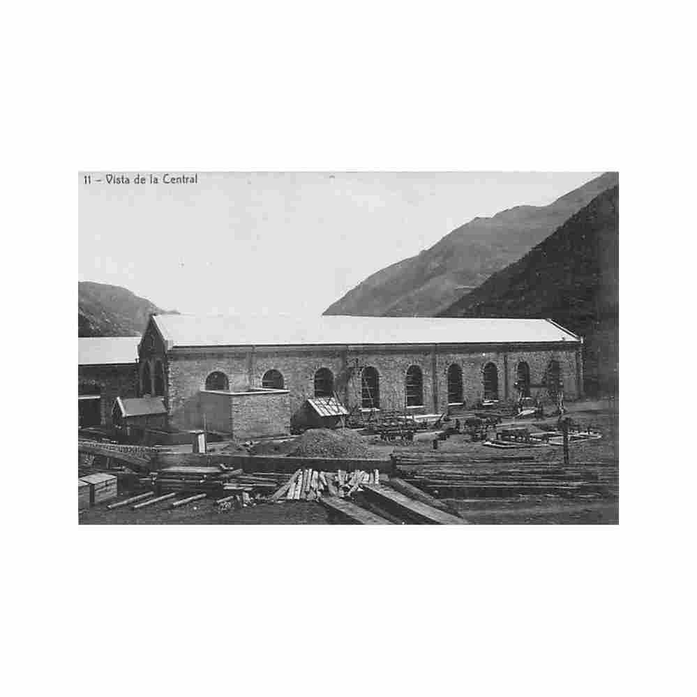 espana lago gento prov de lerida vista de la central ed odeveca 11 Vintage A4 Photo Print