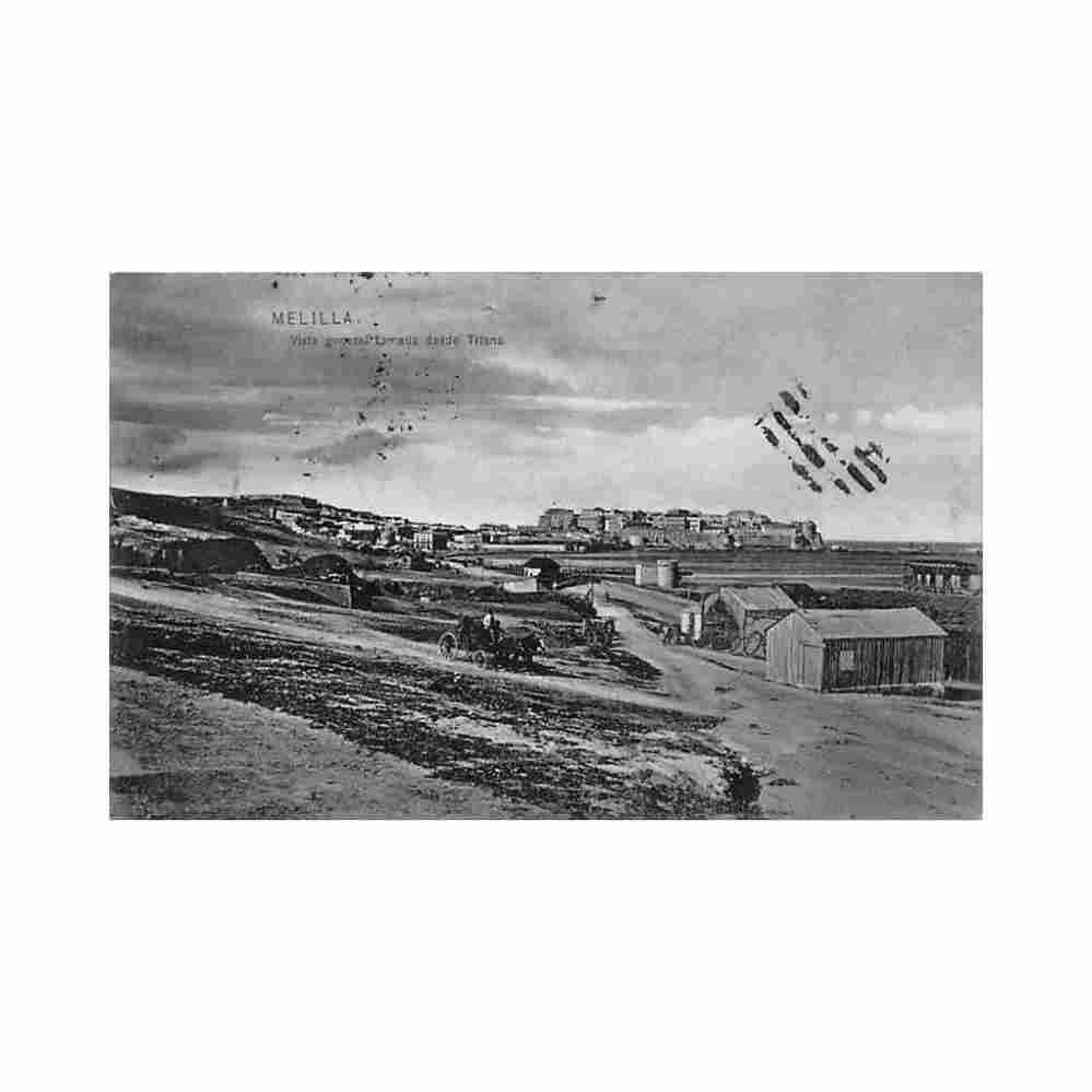 espana melilla vista general tomada desde triana ed peso 2 Vintage A4 Photo Print