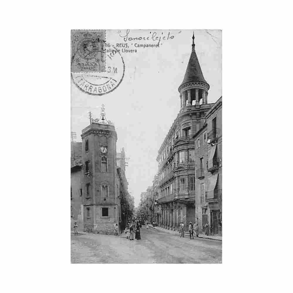 espana reus campaneret calle de llovera ed angel toldra viazo 116 Vintage A4 Photo Print