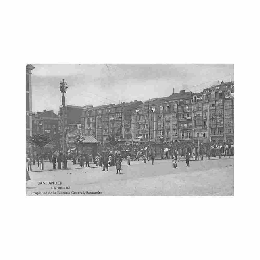 espana santander la ribera ed libreria general Vintage A4 Photo Print