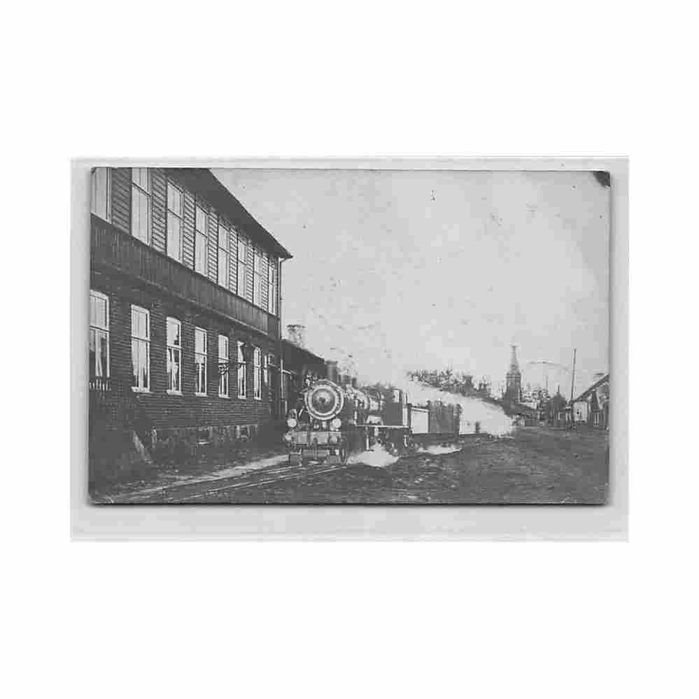 estonia lihula leal steam railway Vintage A4 Photo Print