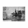 estonia parnu pernau between the moles sailing ship Vintage A4 Photo Print