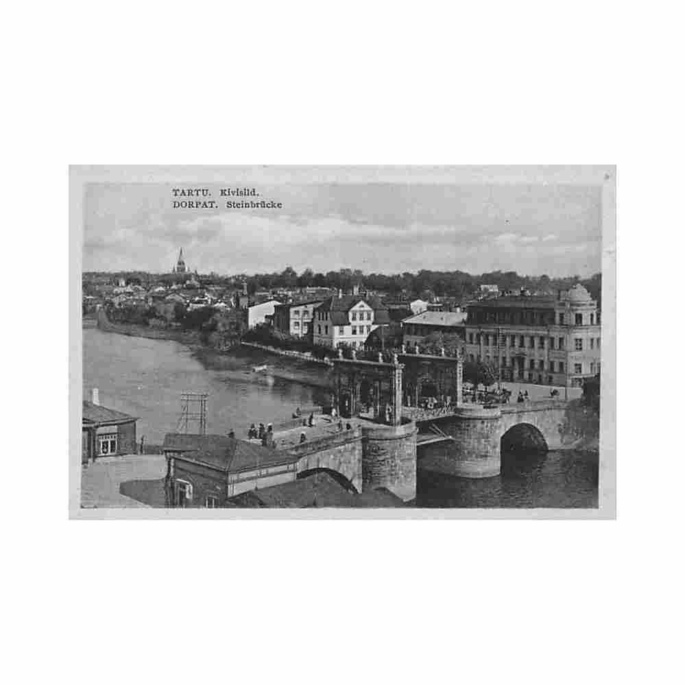 estonia tartu dorpat kivisild Vintage A4 Photo Print