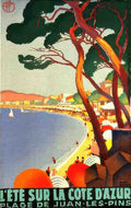 ete cote azur by Broders Vintage Advert A4 Photo Print