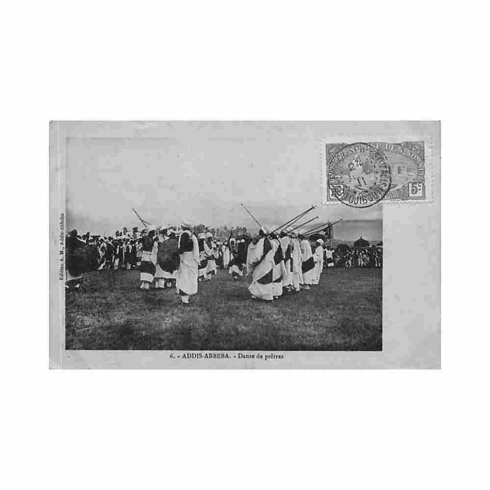 ethiopia addis ababa dances of priests a m 6 Vintage A4 Photo Print