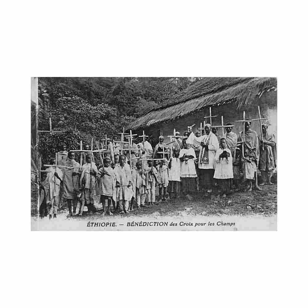 ethiopia blessing of the crosses for the fields les voix franciscaines Vintage A4 Photo Print