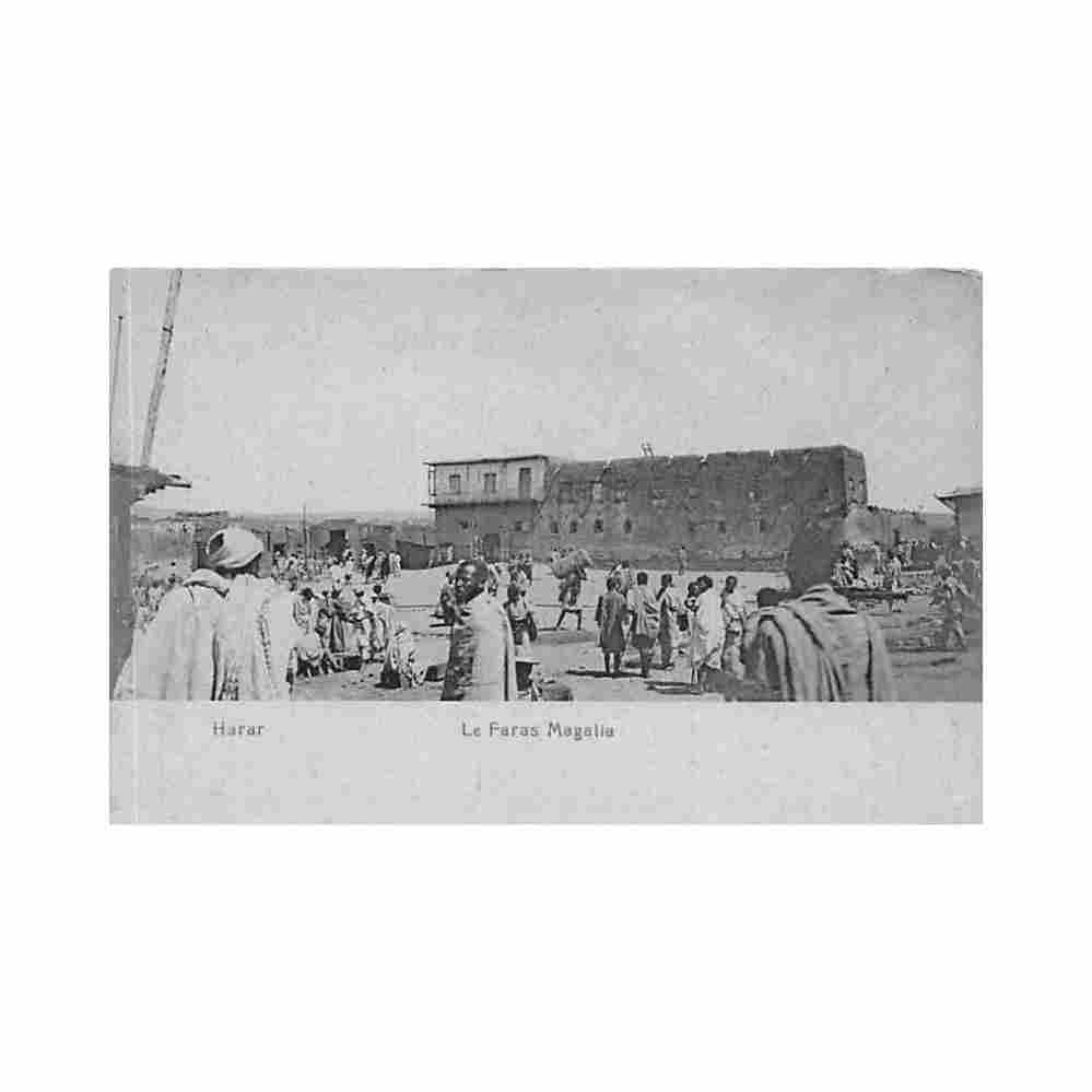 ethiopia harar feres magala square Vintage A4 Photo Print