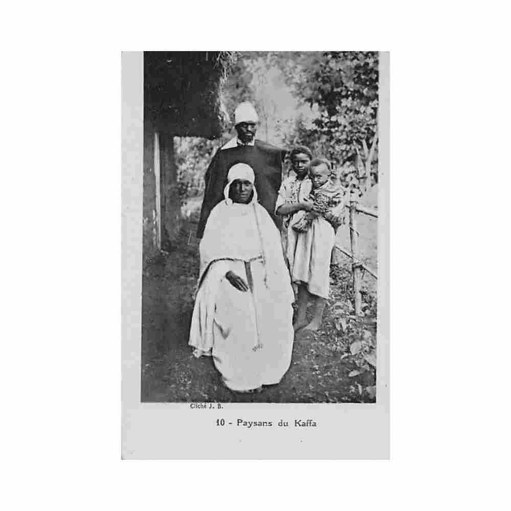 ethiopia peasants from kaffa province j b 10 Vintage A4 Photo Print