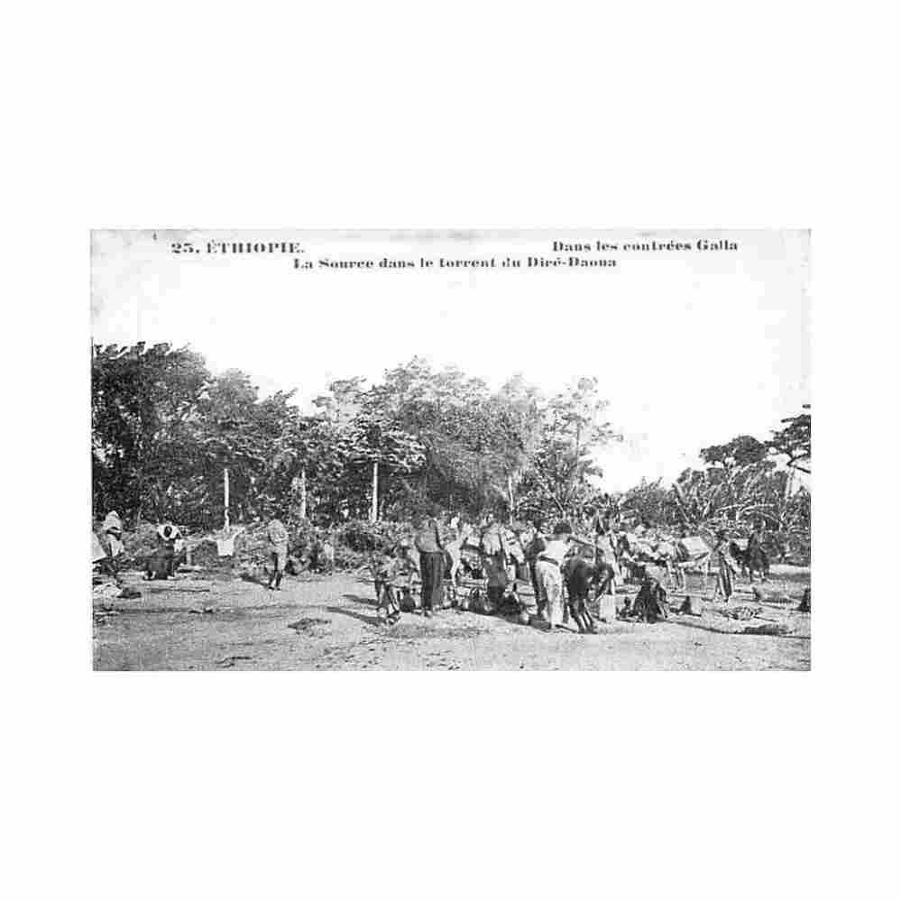 ethiopia the source in the dawa torrent st lazarus printing house dire dawa 25 Vintage A4 Photo Print
