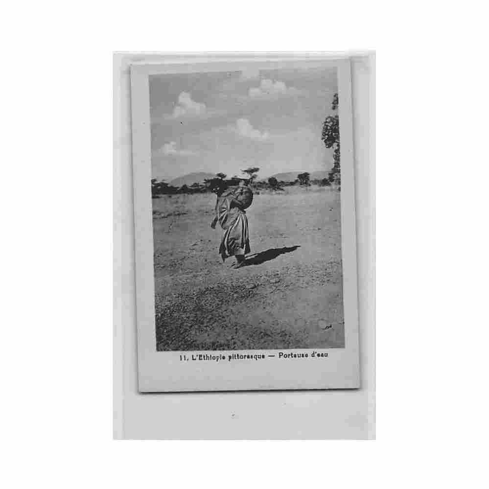 ethiopia water carrier mission catholique de dire daoua d boudry Vintage A4 Photo Print