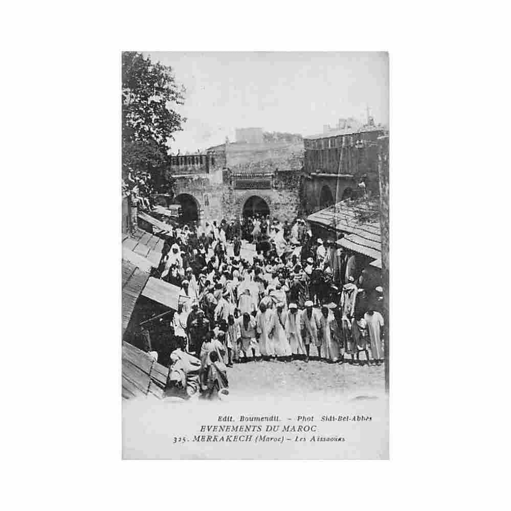 evenements du maroc marrakech les aissaouas ed boumendil 325 Vintage A4 Photo Print