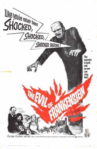 evil of frankenstein  01 film star poster A4 Photo Print