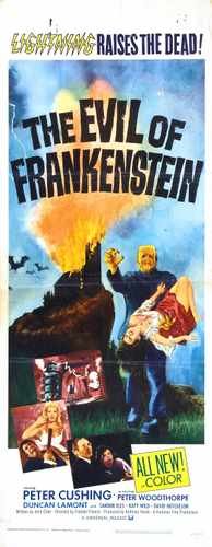 evil of frankenstein  02 film star poster A4 Photo Print