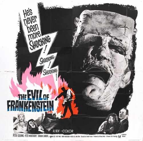 evil of frankenstein  04 film star poster A4 Photo Print