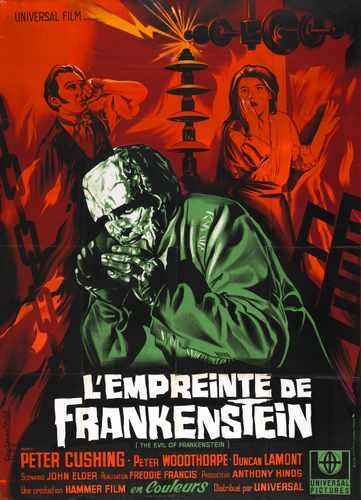 evil of frankenstein  05 film star poster A4 Photo Print