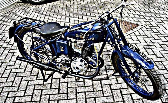 excelsior empire motorbike A4 Photo Print