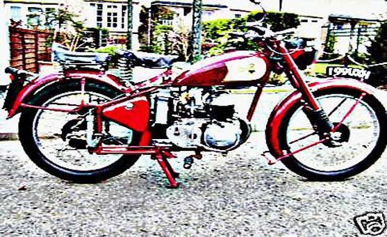 excelsior talisman motorbike A4 Photo Print