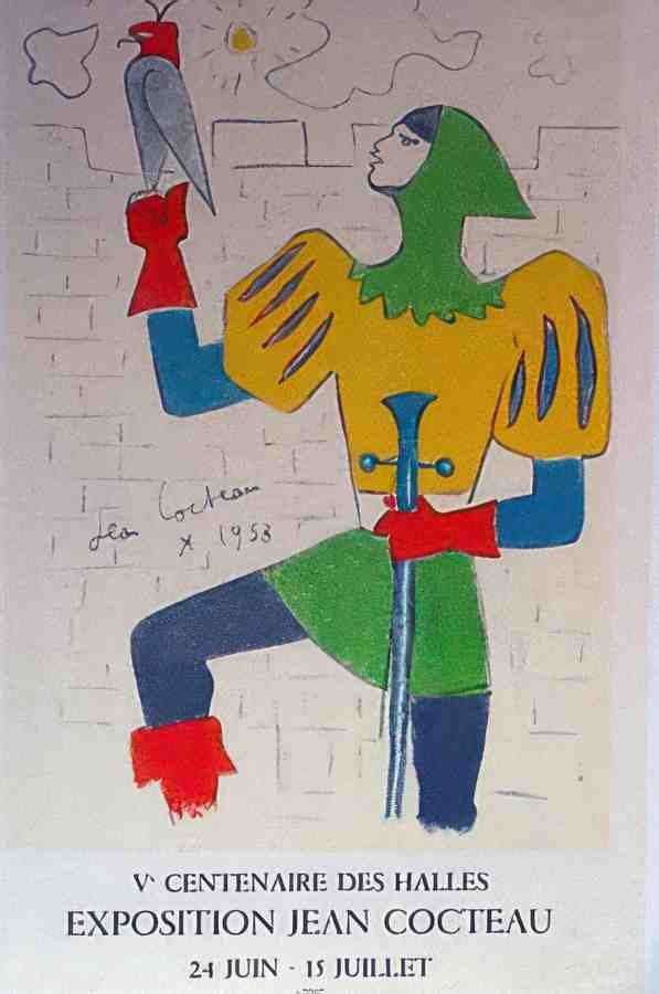 expoJeanCocteau Vintage Advert A4 Photo Print