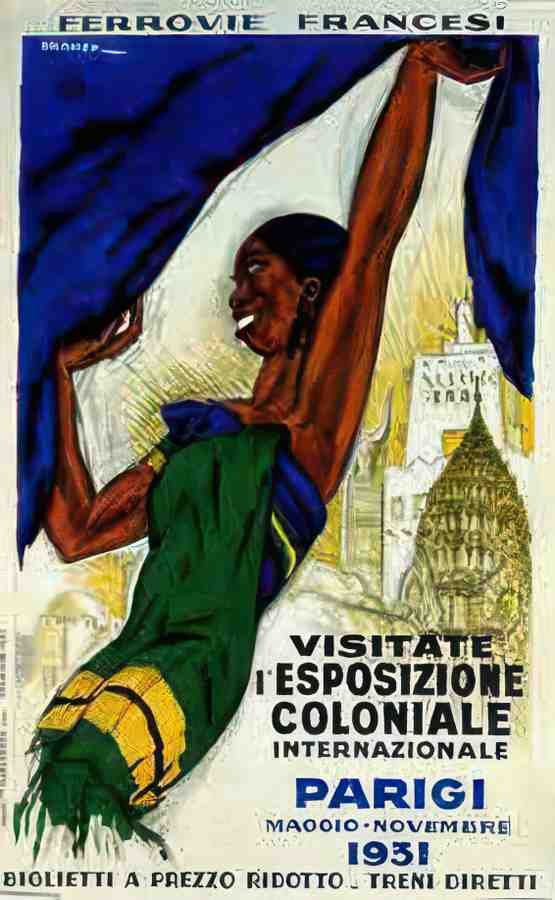 expocoloniale 1931 Vintage Advert A4 Photo Print