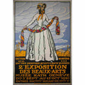 exposition de beaux arts geneve henry claudius forestier 1910 10 Advert A4 Photo Print