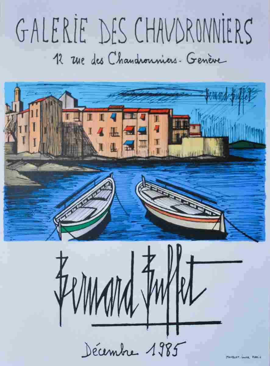 exposition geneve bernard buffet 1985 4 Advert A4 Photo Print