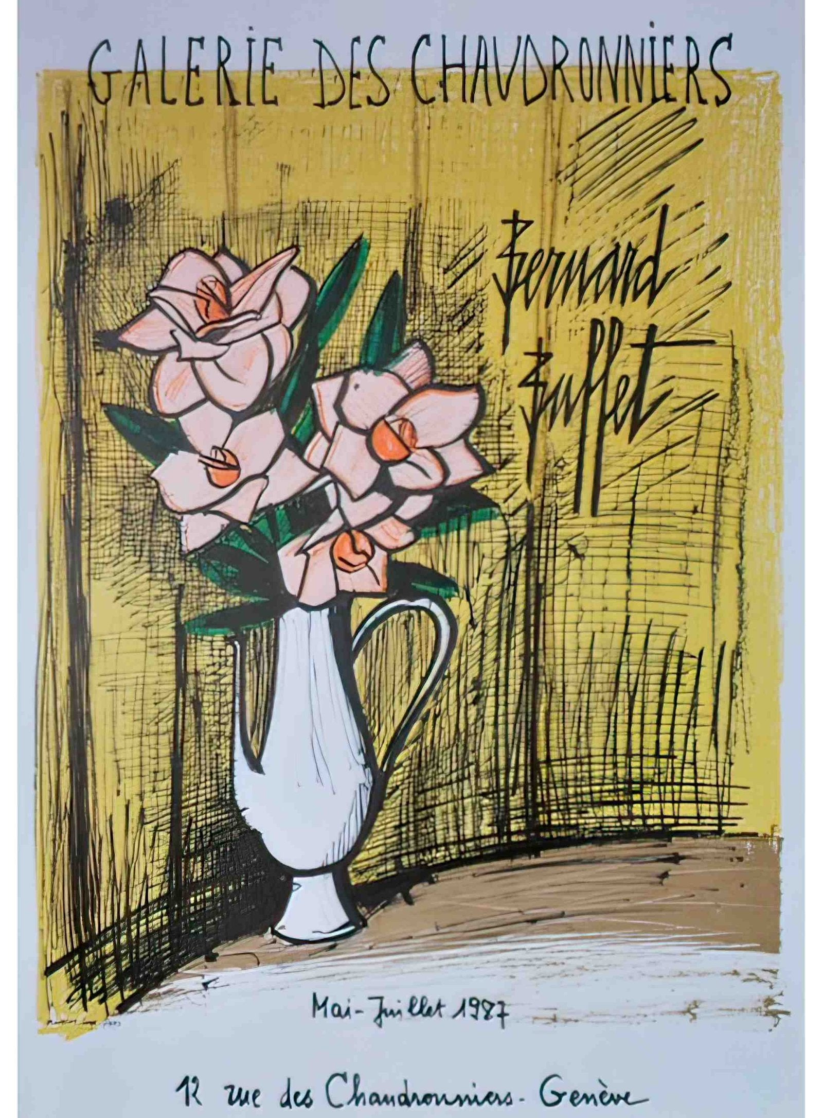 exposition geneve bernard buffet 1987 1 Advert A4 Photo Print