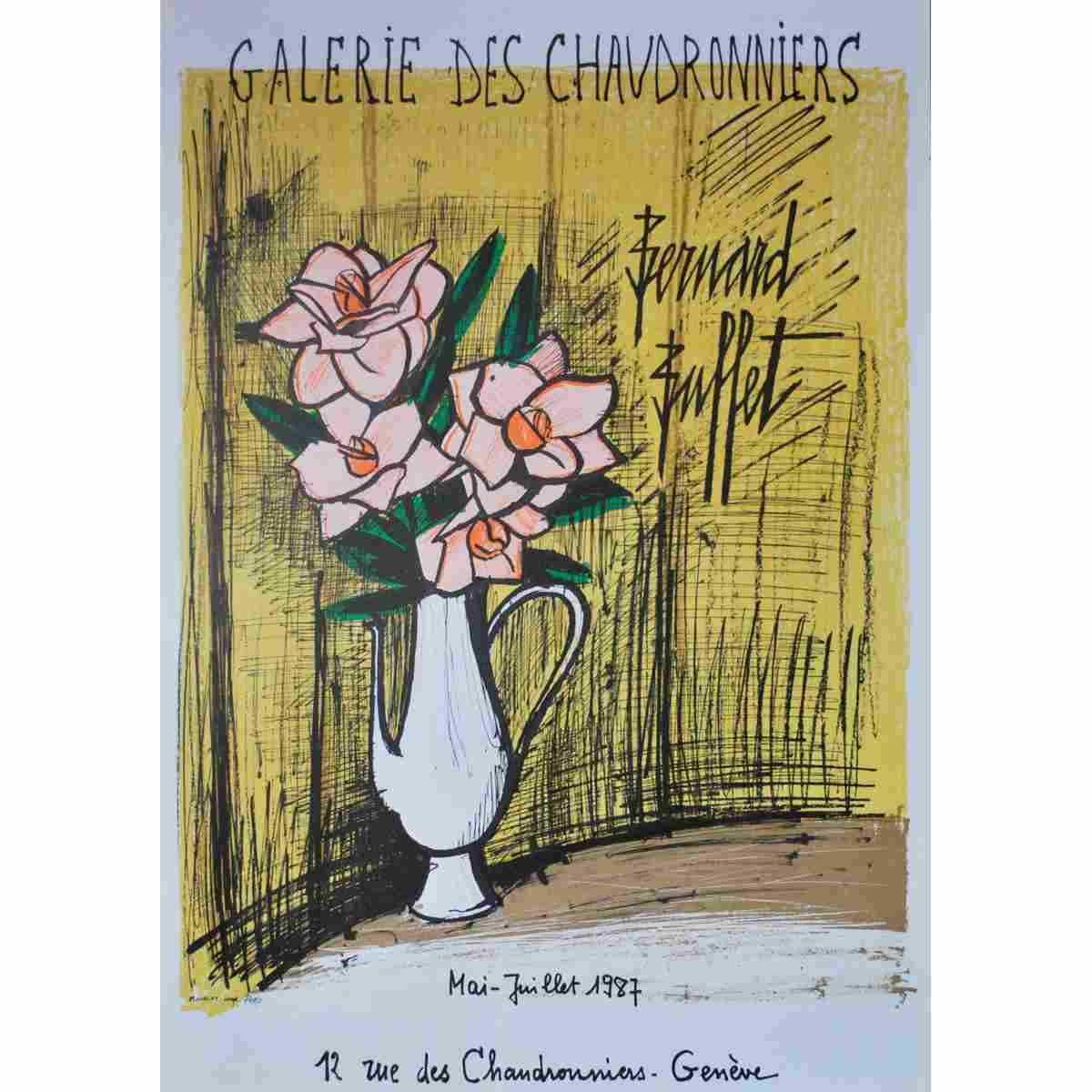 exposition geneve bernard buffet 1987 2 Advert A4 Photo Print