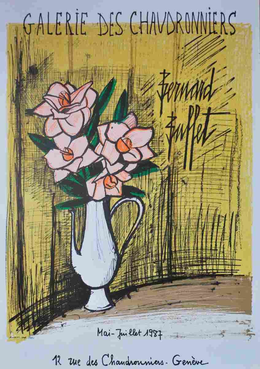 exposition geneve bernard buffet 1987 4 Advert A4 Photo Print