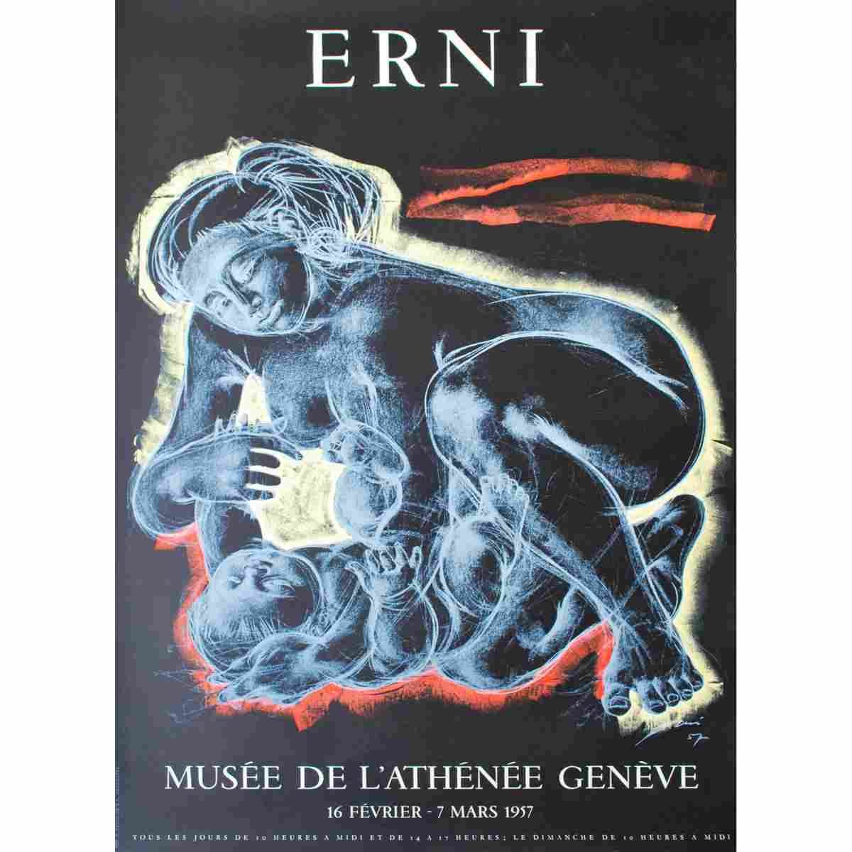 exposition musee de l athenee hans erni 1974 3 Advert A4 Photo Print