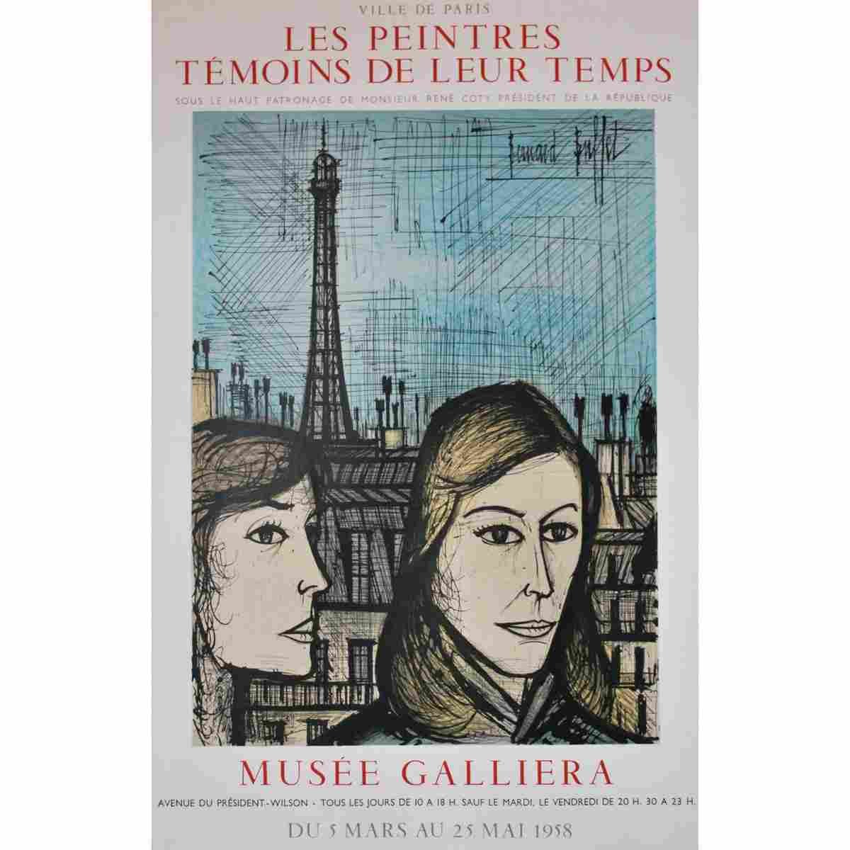 exposition paris bernard buffet 1958 2 Advert A4 Photo Print