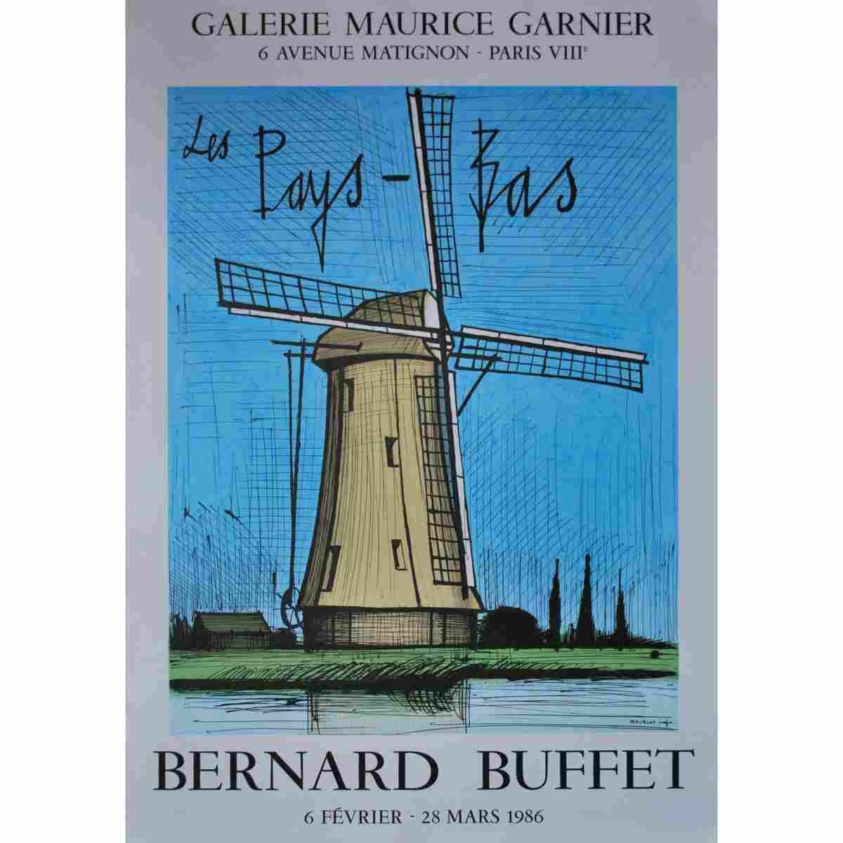 exposition paris bernard buffet 1984 10 Advert A4 Photo Print