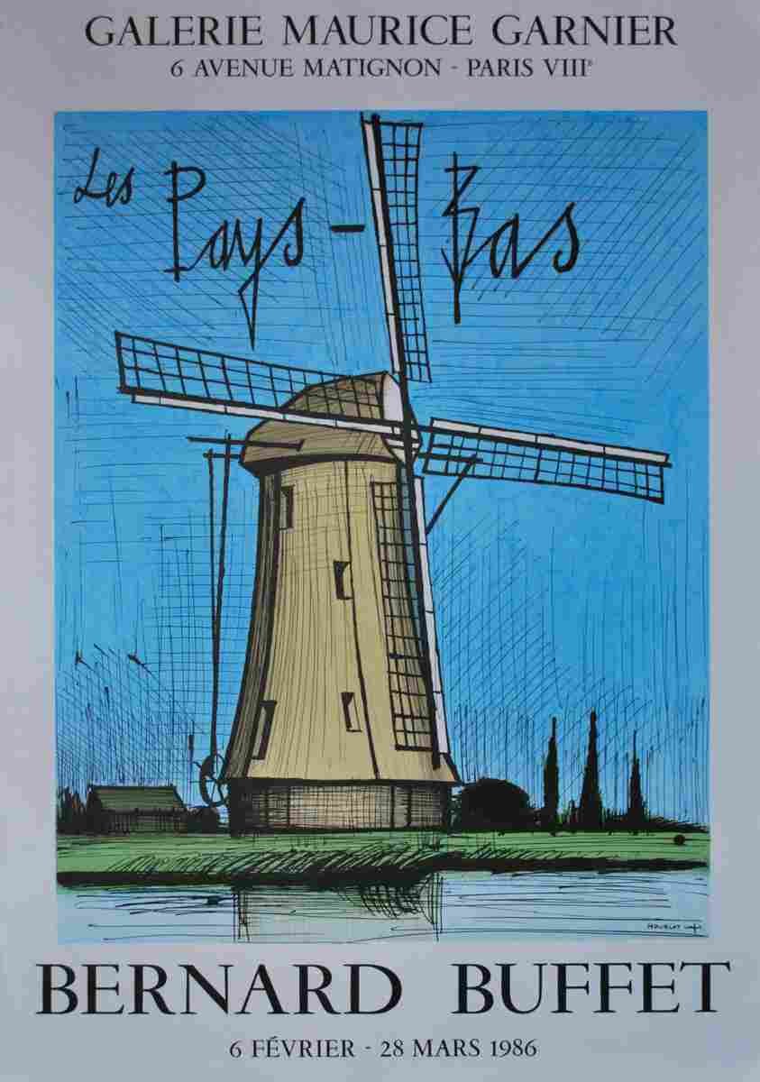 exposition paris bernard buffet 1984 12 Advert A4 Photo Print