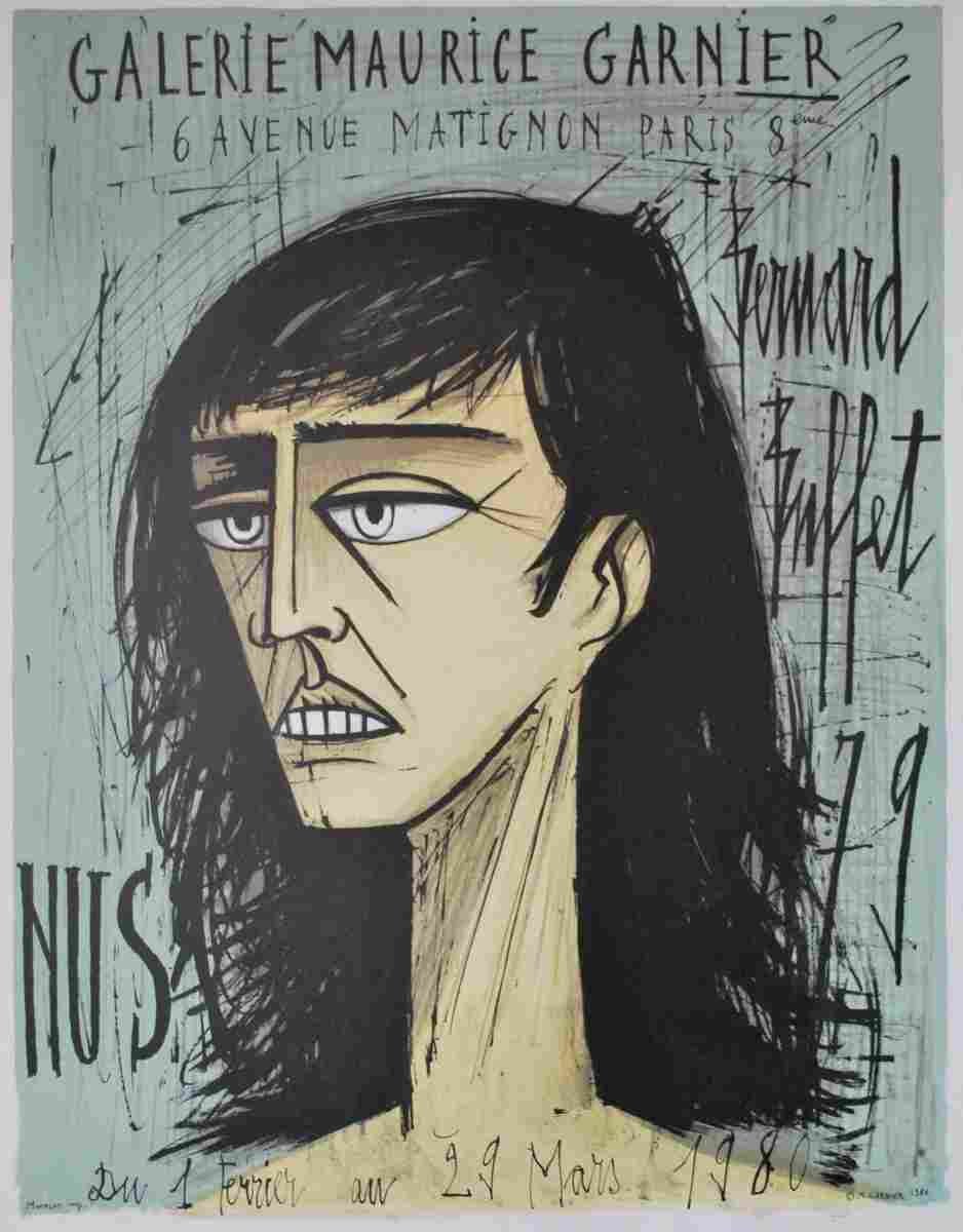 exposition paris bernard buffet 1984 20 Advert A4 Photo Print