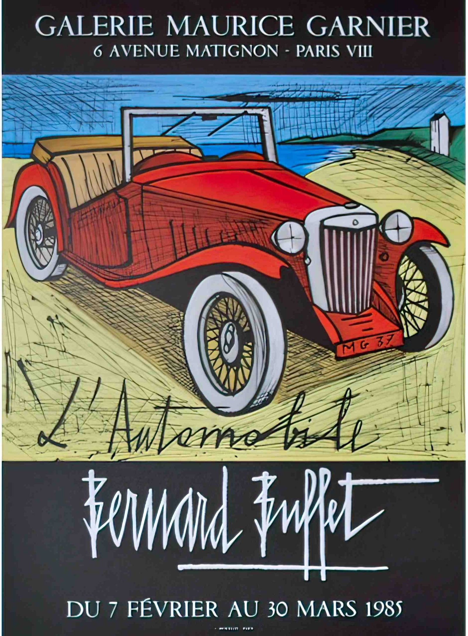 exposition paris bernard buffet 1984 4 Advert A4 Photo Print