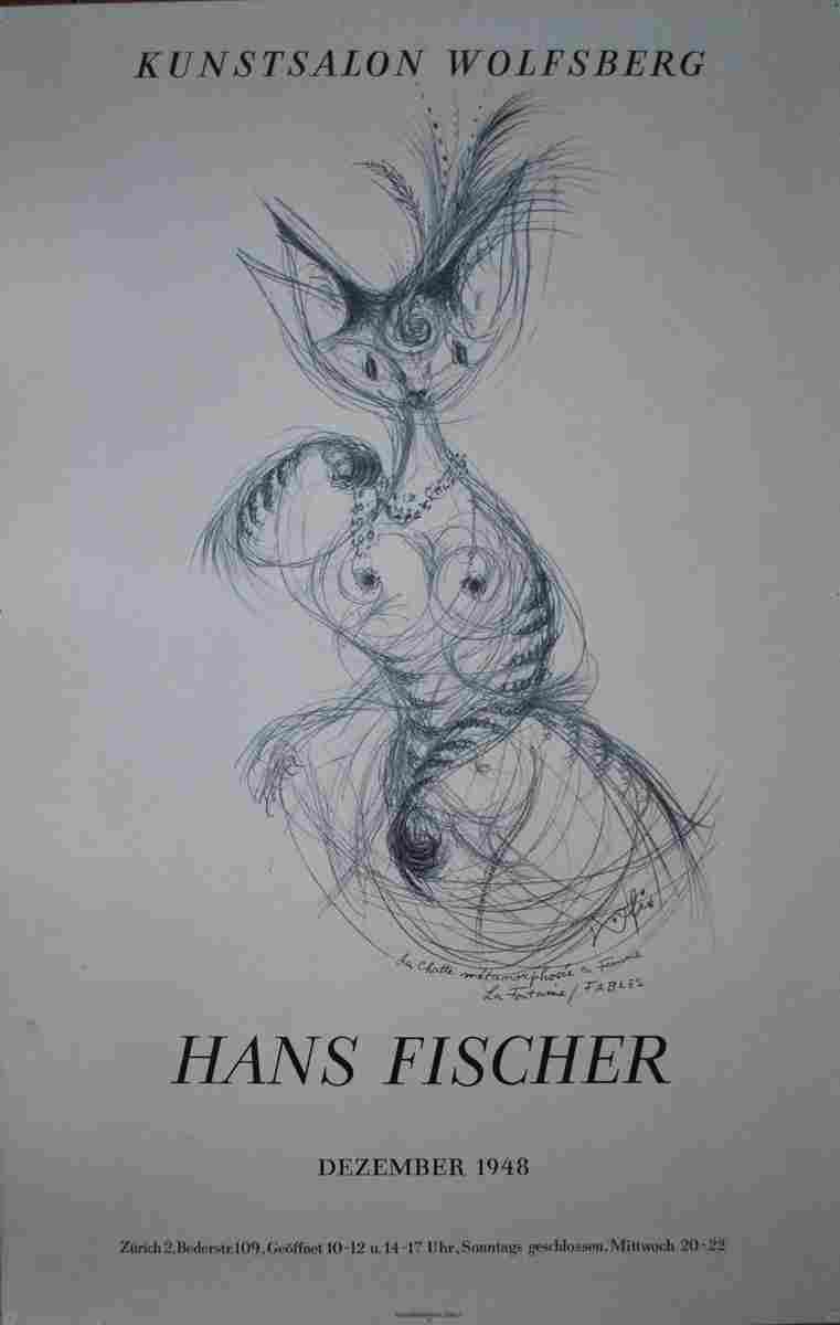 exposition zurich hans fischer 1948 4 Advert A4 Photo Print