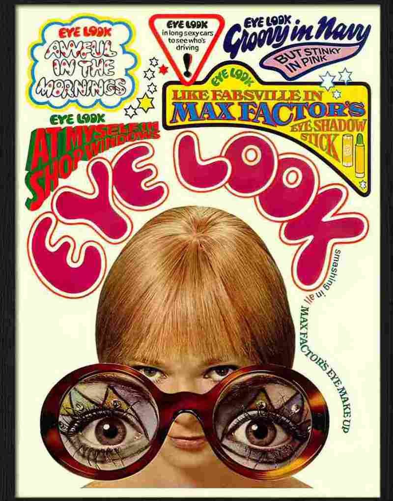 eye look make up 1960s Advert A4 Photo Print